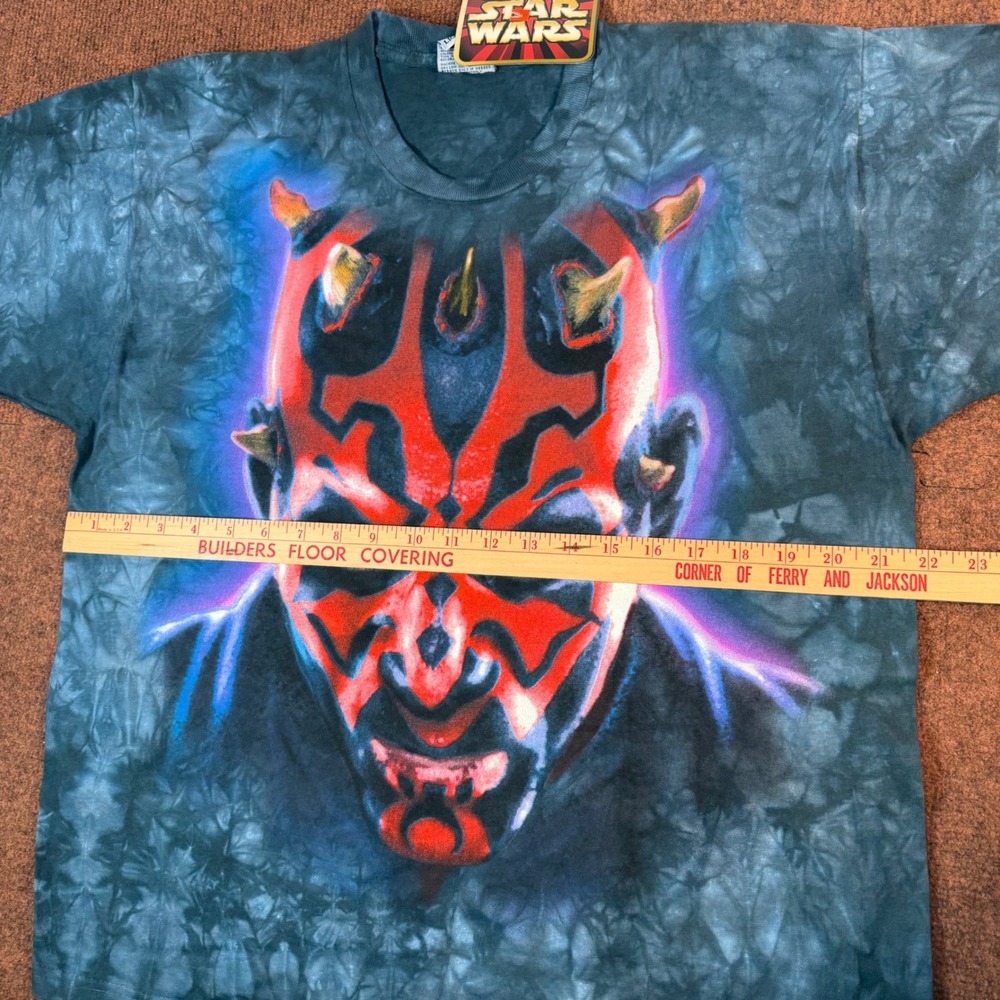 Liquid Blue Star Wars Darth Maul Tie Dye Shirt Mens Large Graphic Tee NWT 1999 - Picture 2 of 10